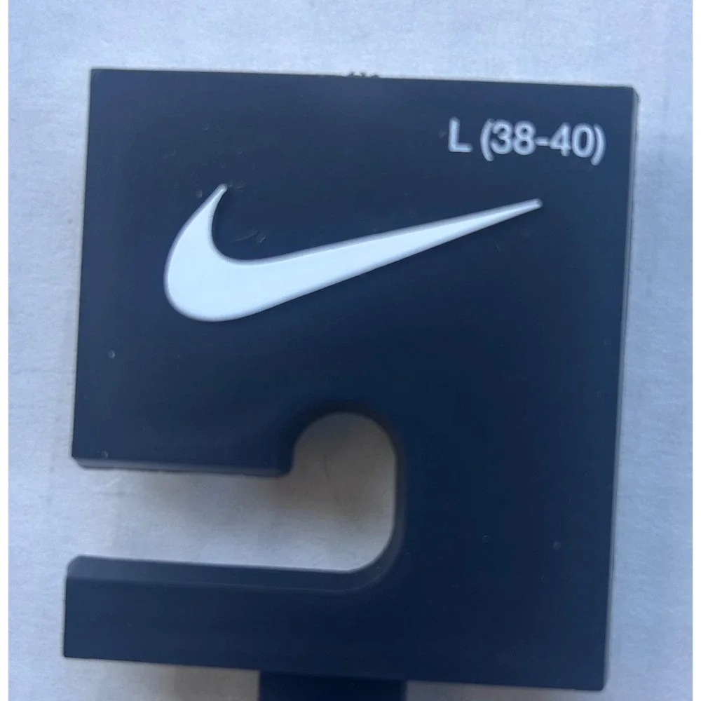 Nike Belt Men Large 38-40 Navy‎ Grey White Woven Braided Stretch Golf Essentials